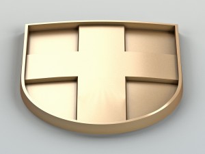 coat of arms of volyn region ukraine Modèle 3D