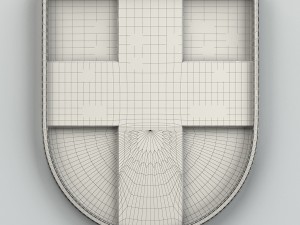 coat of arms of volyn region ukraine Modèle 3D