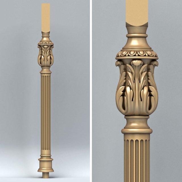 baluster 010 3D मॉडल .c4d .max .obj .3ds .fbx .stl .blend 