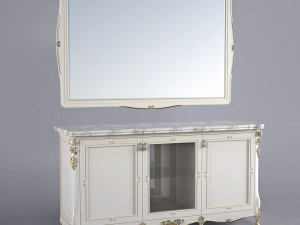 buffet and mirror 3D Model