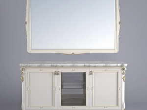 buffet and mirror 3D मॉडल