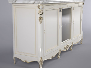 buffet and mirror 3D मॉडल