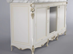 buffet and mirror 3D Model