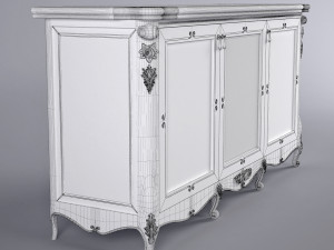 buffet and mirror 3D मॉडल