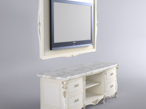 cabinet for tv 3D मॉडल