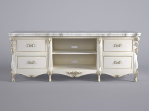 cabinet for tv 3D मॉडल