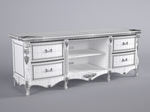 cabinet for tv 3D मॉडल