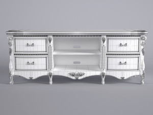 cabinet for tv 3D मॉडल