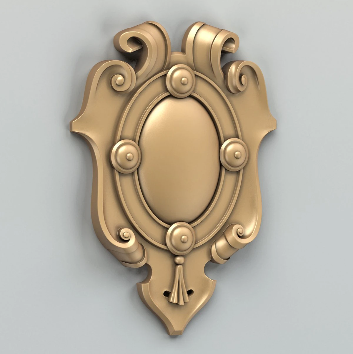 cartouche 002 3D Model .c4d .max .obj .3ds .fbx .stl .blend 