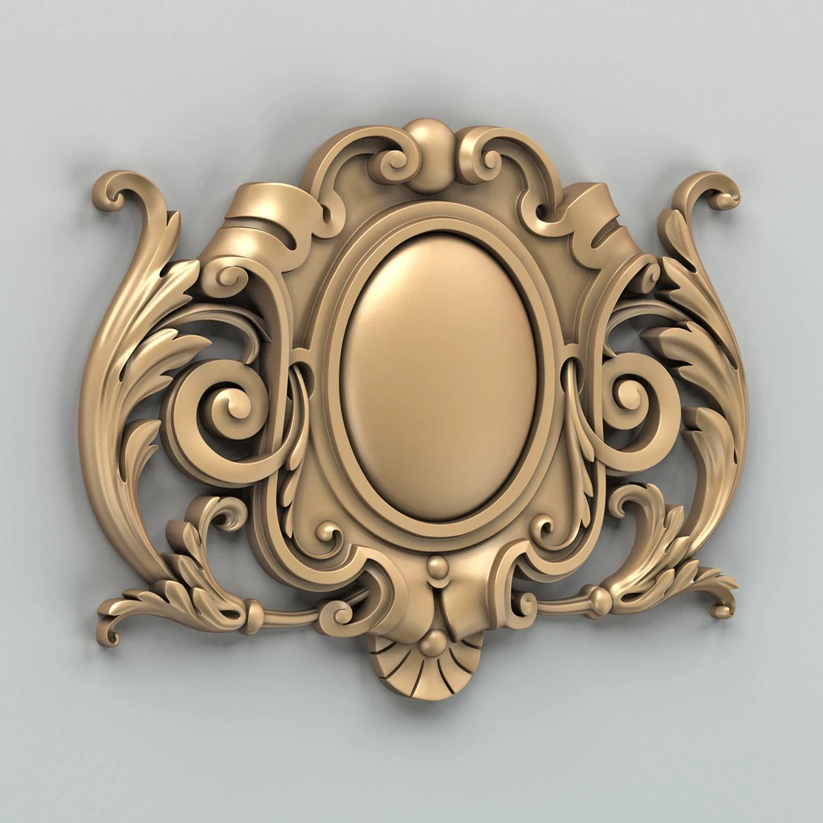 cartouche 003 3D Model .c4d .max .obj .3ds .fbx .stl .blend 