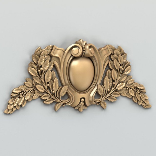 cartouche 004 3D Model .c4d .max .obj .3ds .fbx .stl .blend 