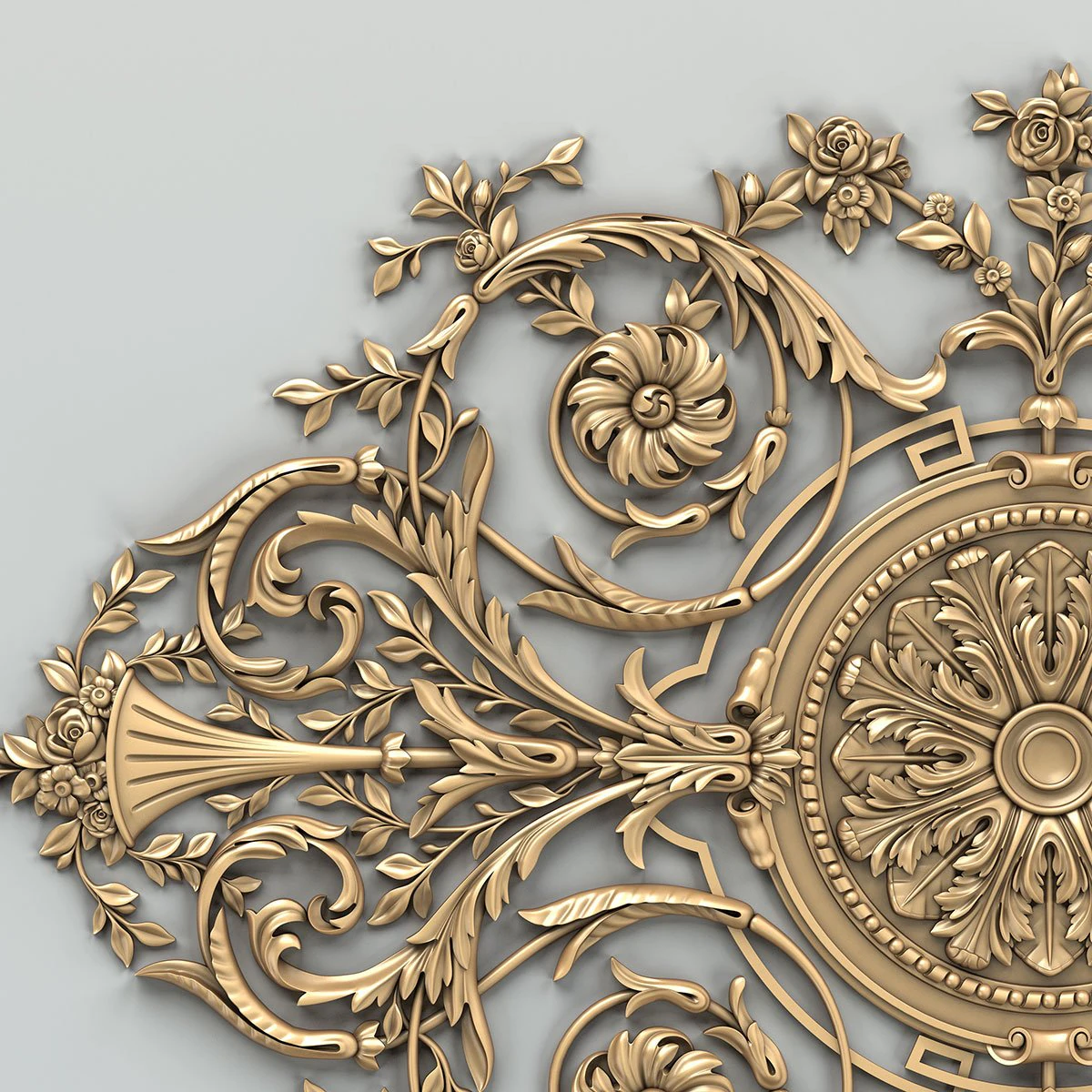 carved decor central 017 3D Model .c4d .max .obj .3ds .fbx .stl .blend 