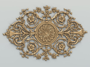 carved decor central 017 3D Model