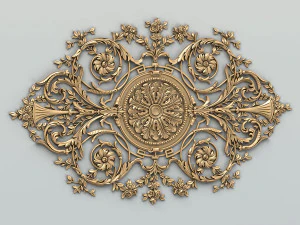 carved decor central 017 3D Model