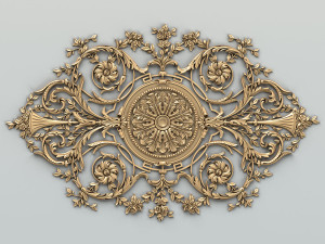 carved decor central 017 3D Model