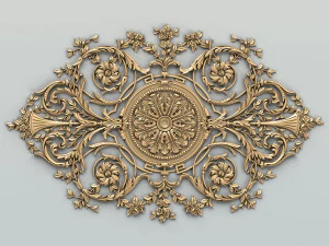 carved decor central 017 3D Model