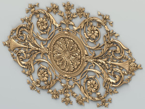 carved decor central 017 3D Model