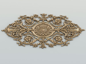 carved decor central 017 3D Model