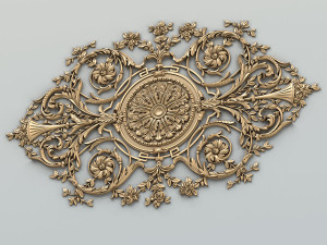carved decor central 017 3D Model