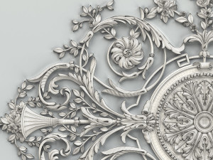 carved decor central 017 3D Model