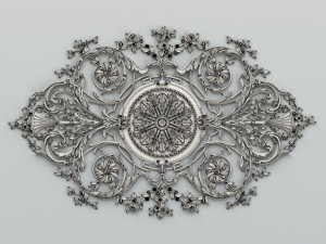 carved decor central 017 3D Model
