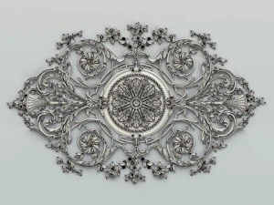 carved decor central 017 3D Model