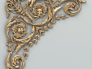 carved decor corner 010 3D मॉडल