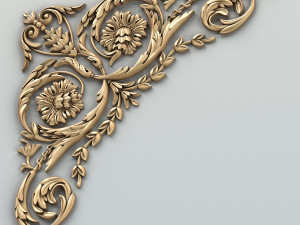 carved decor corner 010 3D मॉडल
