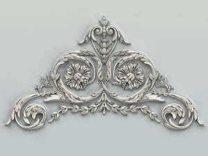 carved decor corner 010 3D Model