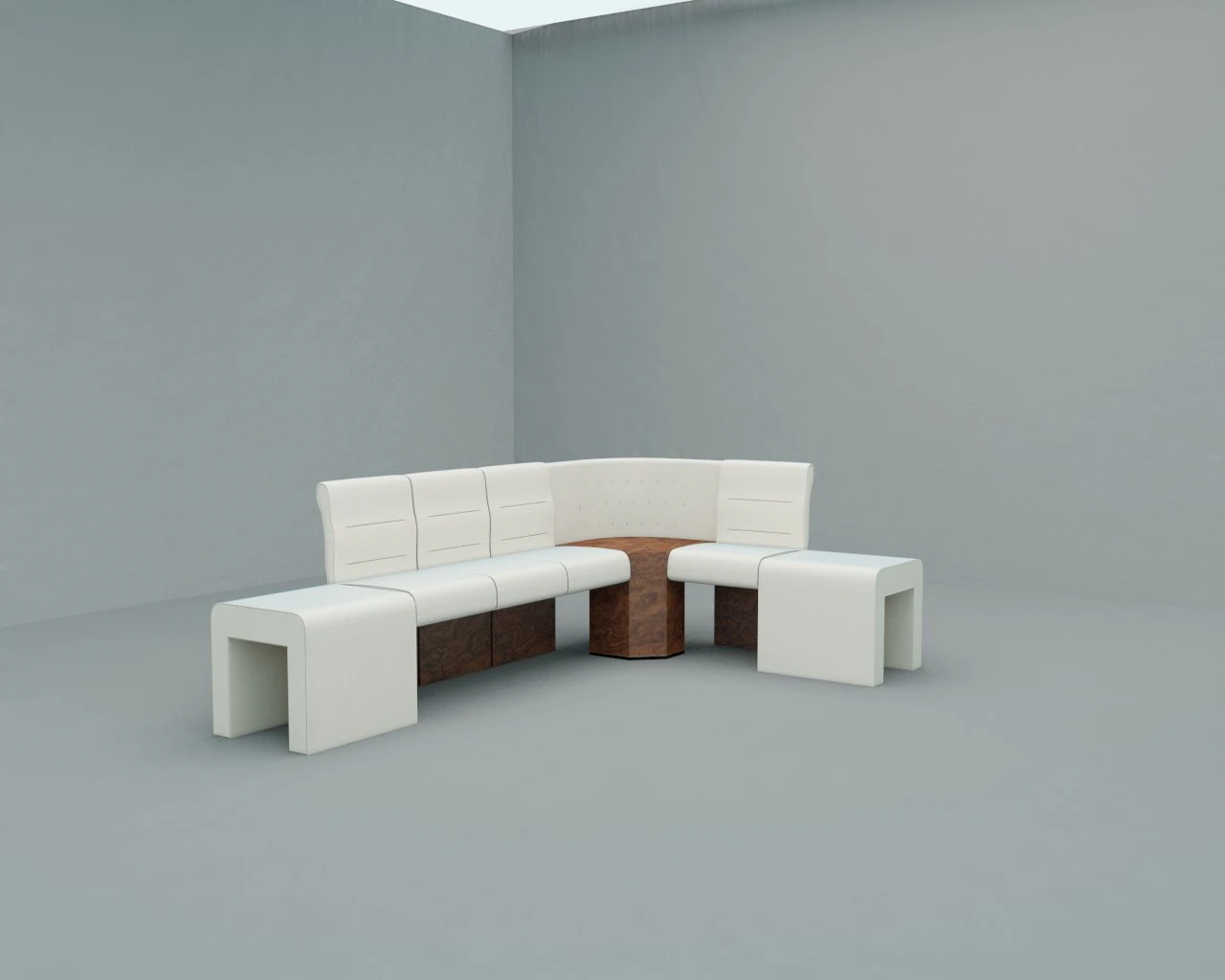 sofa corner 3D Model .c4d .max .obj .3ds .fbx .stl .blend 