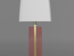 glass table lamp in roberto rida style Modello 3D
