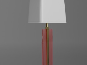 glass table lamp in roberto rida style 3D 모델