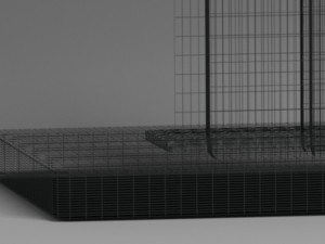 glass table lamp in roberto rida style 3D 모델
