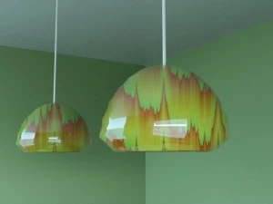 green dining room 3D Model