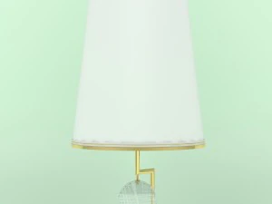 etched glass lamp by roberto rida 3D Model