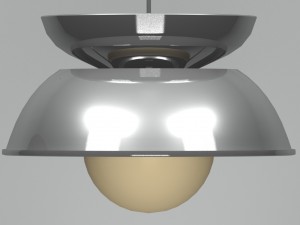 italian pendant lamp cetra by vico magistretti for Model 3D