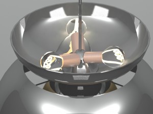 italian pendant lamp cetra by vico magistretti for Model 3D
