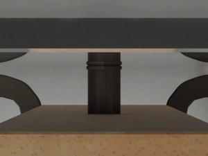early enzo mari frate table for driade Model 3D