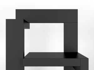 steltman chair designed by gerrit rietveld Model 3D