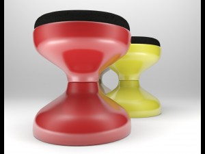 rocchetto stool by castiglioni set 3D 模型