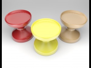 rocchetto stool by castiglioni set 3D 模型