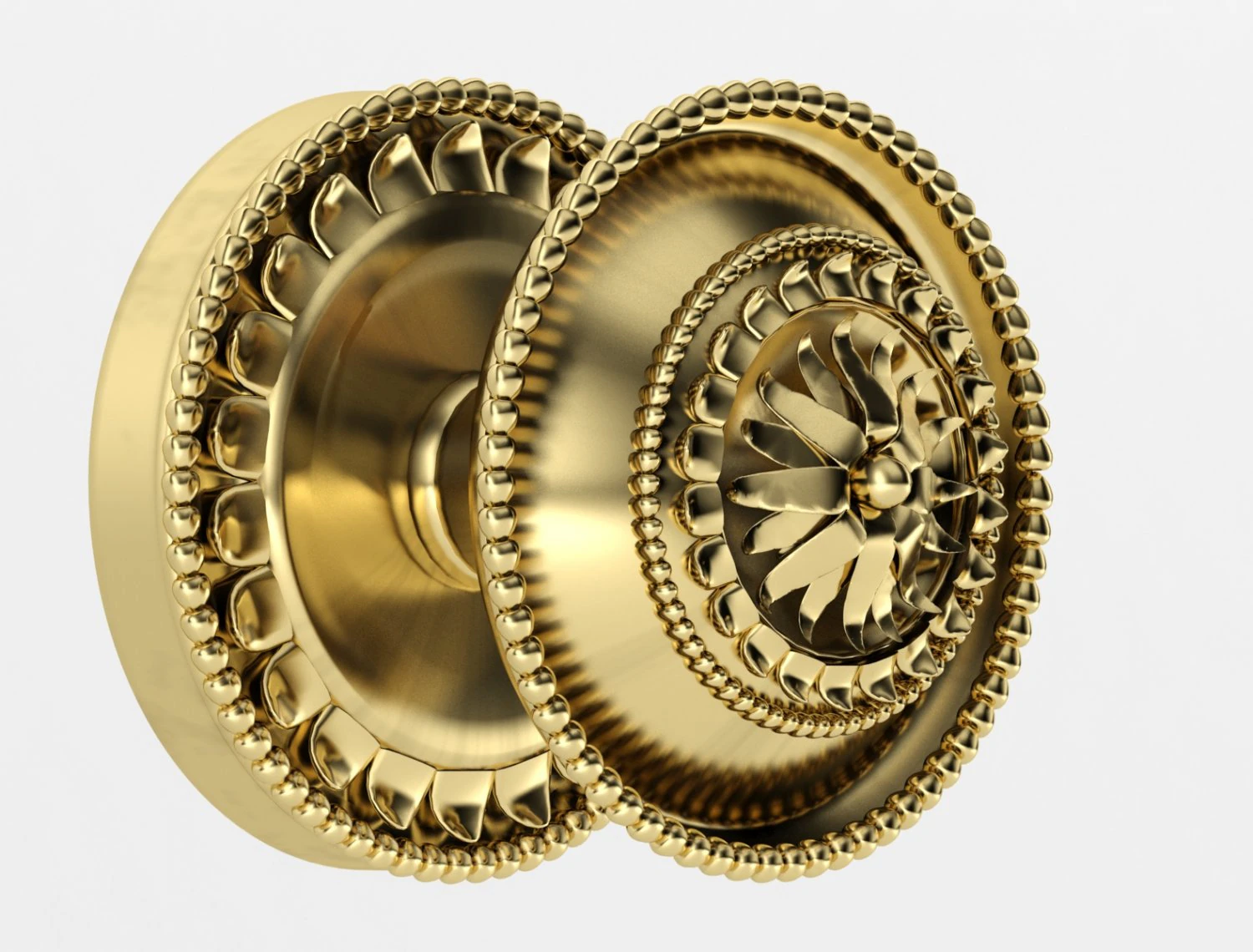 brass handle 3D Model .c4d .max .obj .3ds .fbx .stl .blend 