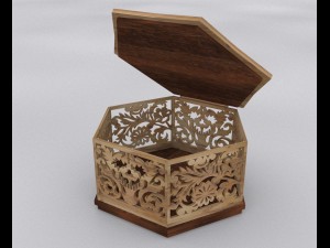 wooden box 3D Model