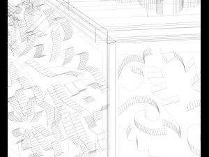 wooden box 3D Model
