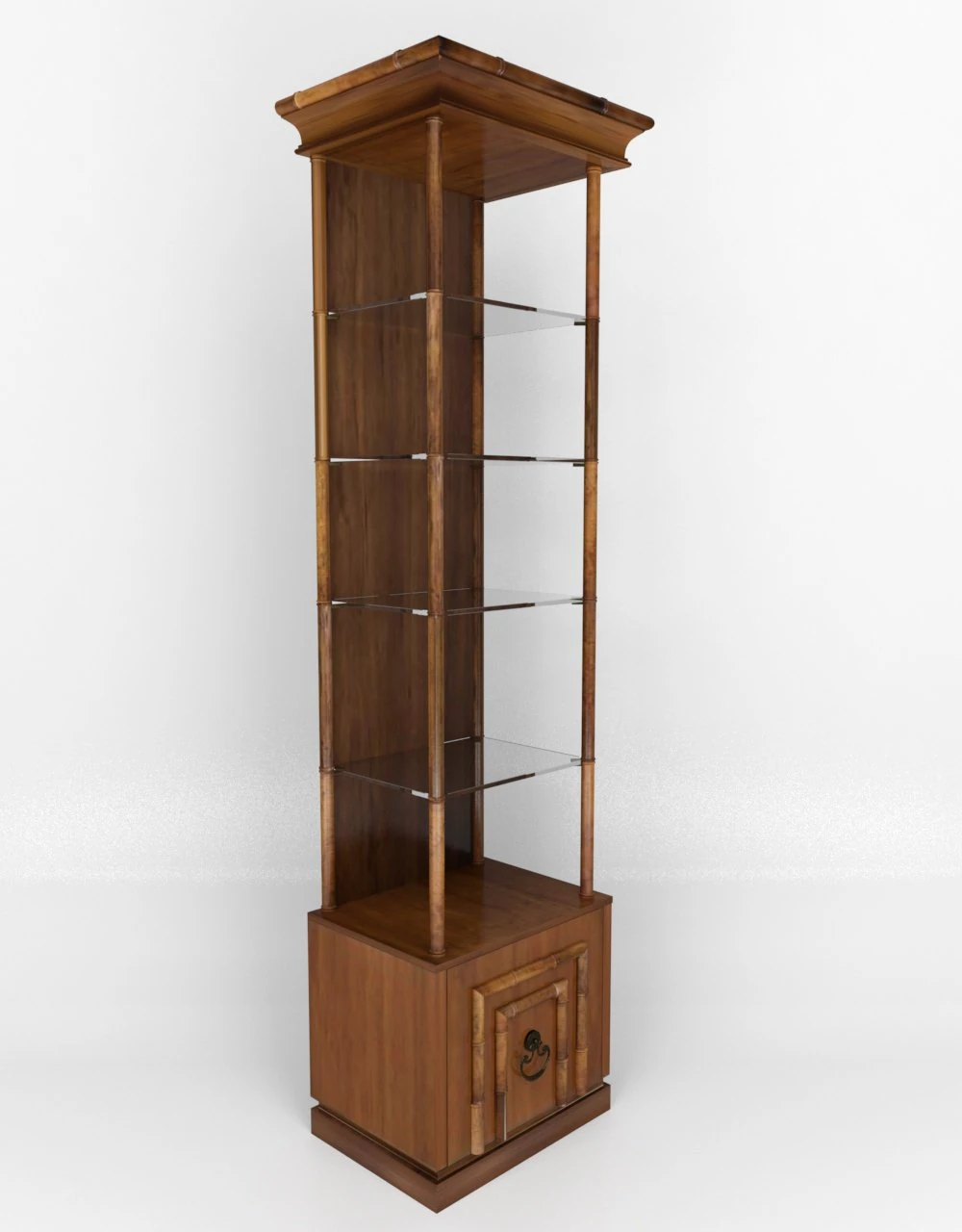 faux-bamboo etagere by drexel heritage 3D Model .c4d .max .obj .3ds .fbx .stl .blend 