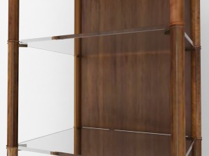 faux-bamboo etagere by drexel heritage 3D मॉडल