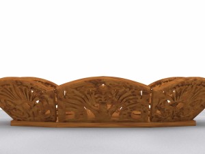 wooden candies plate Modelo 3D