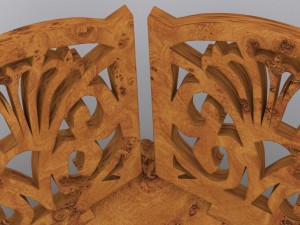 wooden candies plate Modelo 3D