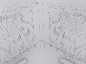 wooden candies plate Modelo 3D