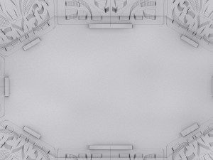wooden candies plate Modelo 3D